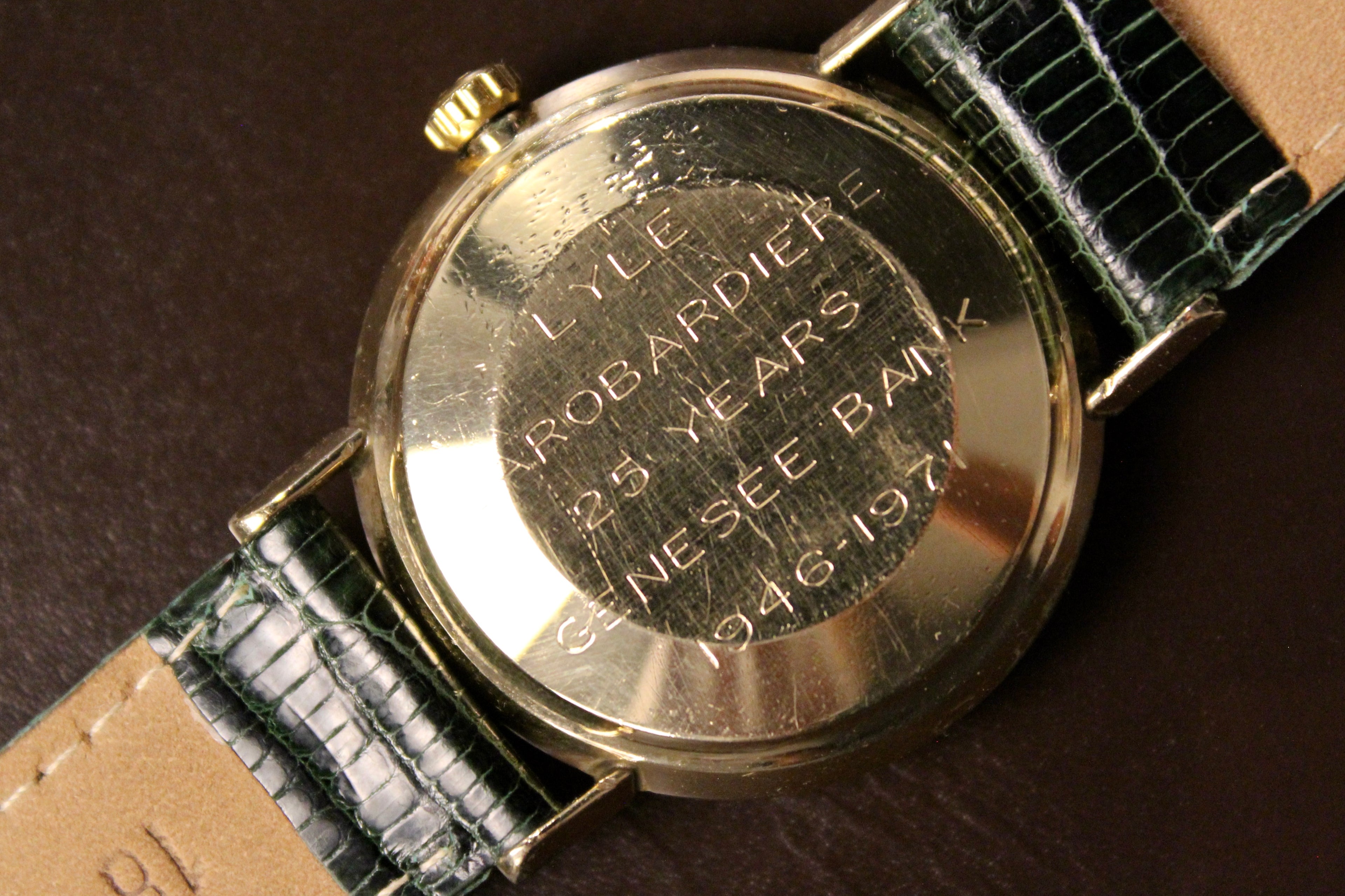 1969 Omega Seamaster De Ville “Technical Dial”, Ref. LL6287-1, Cal. 563, Genesee Bank Engraved