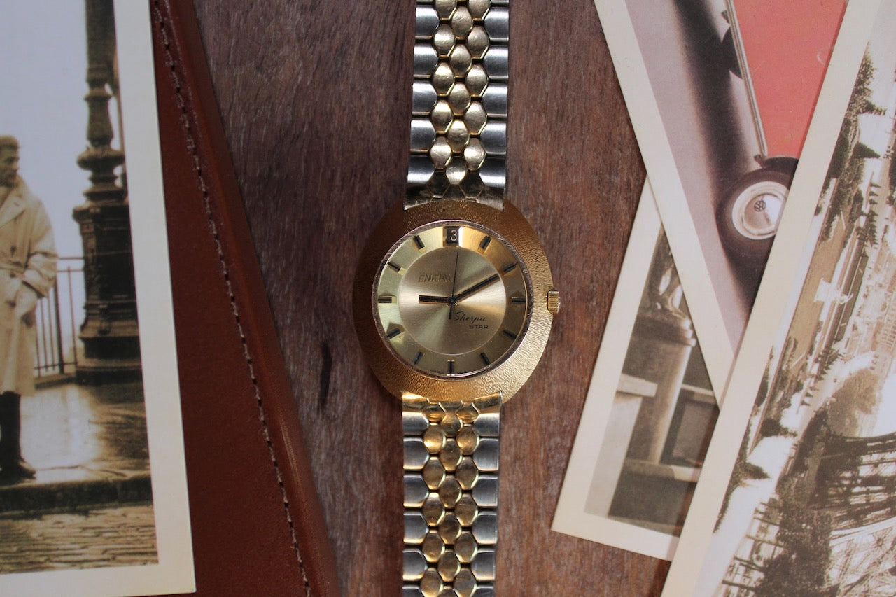 Enicar Sherpa Star Ref. 144-49-02, Bark Texture Case